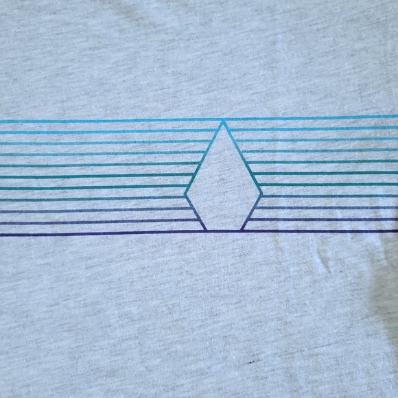 Volcom💎 Heather Grey "Optic"👁 Graphic Tee👕 - NWT - Picture 3 of 14